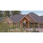 Lake House Plan Front of Home - Knotty Pine Luxury Home 011S-0112 - Search House Plans and More