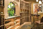 Country House Plan Wine Cellar Photo - Knotty Pine Luxury Home 011S-0112 - Search House Plans and More