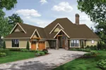 Ranch House Plan Front of House 011S-0113