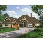 Mountain House Plan Front of Home - Shepard Cove Craftsman Home 011S-0113 - Shop House Plans and More