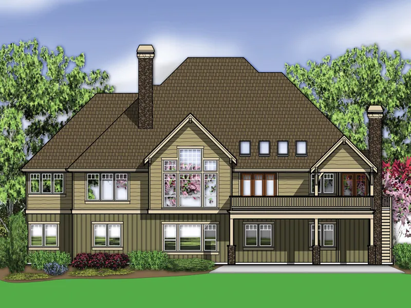 Ranch House Plan Color Image of House - Shepard Cove Craftsman Home 011S-0113 - Shop House Plans and More