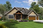 Prairie House Plan Front of House 011S-0115