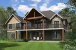 Luxury House Plan Rear Photo 01 - Morrow Oak Luxury Home 011S-0115 - Shop House Plans and More