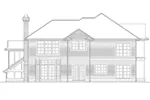 European House Plan Rear Elevation - Suffolk Luxury Tudor Home 011S-0116 - Shop House Plans and More