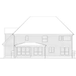 Country House Plan Rear Elevation - Tilden Farms Country Home 011S-0117 - Shop House Plans and More