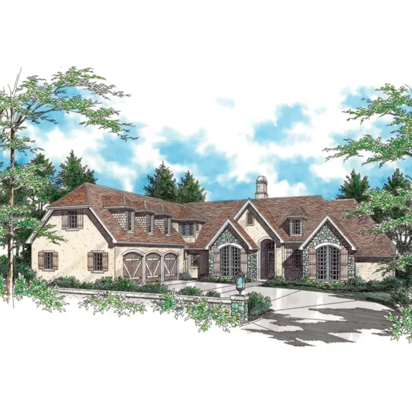 Tudor House Plan Front Image - Candace Cottage Home 011S-0118 - Search House Plans and More