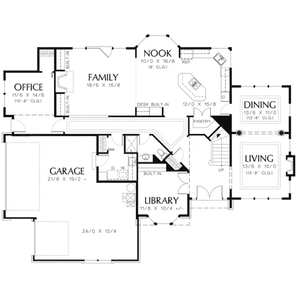 Luxury House Plan First Floor - Miramar Bay Traditional Home 011S-0121 - Shop House Plans and More