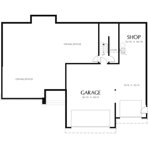 Contemporary House Plan Lower Level Floor - Bateman Point Luxury Home 011S-0125 - Shop House Plans and More