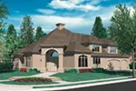 Luxury House Plan Front Image - Abbeyville Traditional Home 011S-0128 - Shop House Plans and More