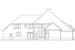 Sunbelt House Plan Rear Elevation - Abbeyville Traditional Home 011S-0128 - Shop House Plans and More