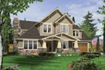 Arts & Crafts House Plan Front Image - Ash Creek Craftsman Home 011S-0130 - Search House Plans and More