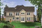 Luxury House Plan Rear Photo 01 - Ash Creek Craftsman Home 011S-0130 - Search House Plans and More