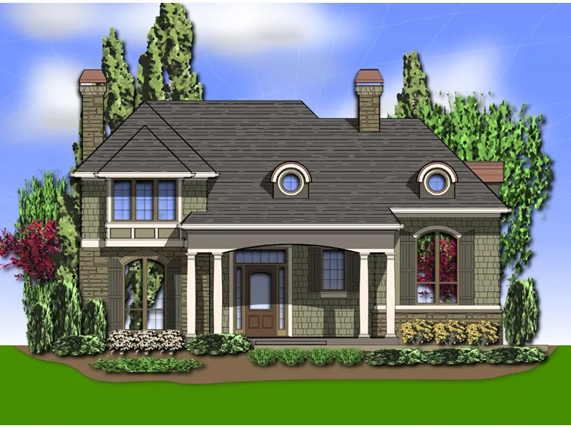 Luxury House Plan Front Image - Danvers Square European Home 011S-0137 - Shop House Plans and More