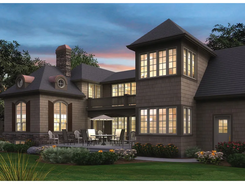 Luxury House Plan Color Image of House - Danvers Square European Home 011S-0137 - Shop House Plans and More