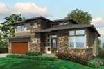 Modern House Plan Front Image - Daria Modern Rustic Home 011S-0138 - Shop House Plans and More