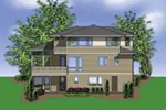 Modern House Plan Rear Photo 01 - Daria Modern Rustic Home 011S-0138 - Shop House Plans and More