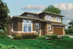 Modern House Plan Front Image - Kesari Modern Rustic Home 011S-0139 - Shop House Plans and More
