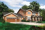 Arts & Crafts House Plan Front of House 011S-0141