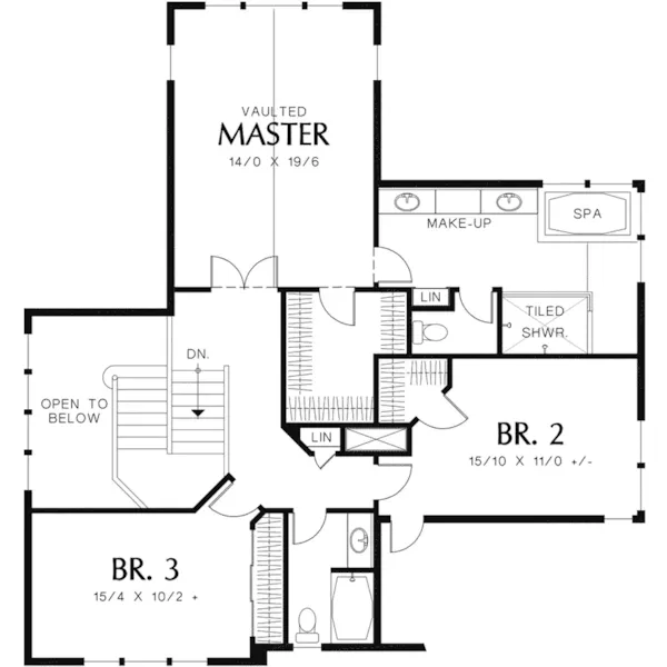 Mountain House Plan Second Floor - Lynn Creek Luxury Home 011S-0143 - Shop House Plans and More