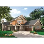 Mountain House Plan Front of Home - Lynn Creek Luxury Home 011S-0143 - Shop House Plans and More