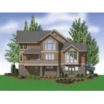 Mountain House Plan Rear Photo 01 - Lynn Creek Luxury Home 011S-0143 - Shop House Plans and More