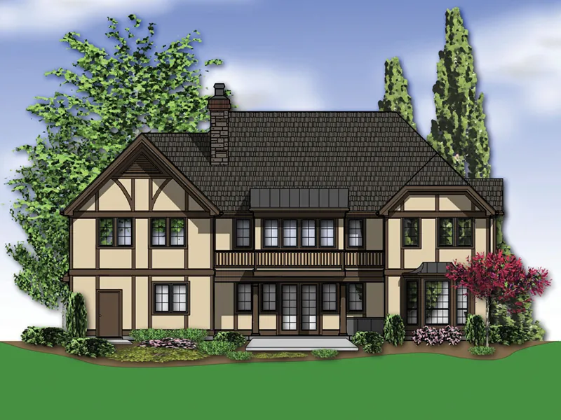 English Cottage House Plan Color Image of House - Warmouth Luxury Tudor Home 011S-0147 - Shop House Plans and More