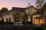 Craftsman House Plan Front Night Photo 01 - Wolf Hollow Craftsman Home 011S-0148 - Shop House Plans and More