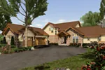 Arts & Crafts House Plan Front of House 011S-0148