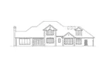 Traditional House Plan Rear Elevation - Westmoreland Luxury Home 011S-0152 - Shop House Plans and More