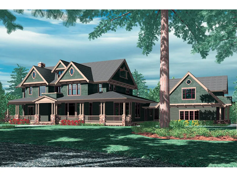 Cape Cod & New England House Plan Front Image - Glouchester Craftsman Home 011S-0155 - Search House Plans and More