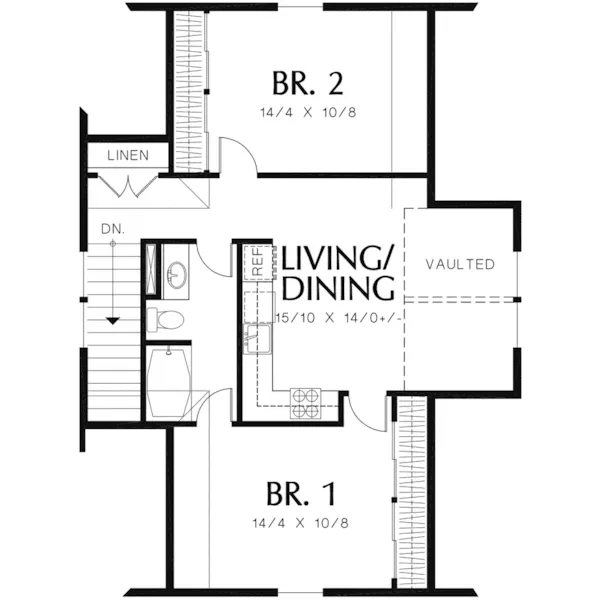 Colonial House Plan Optional Second Floor - Roberts Ridge Country Home 011S-0156 - Shop House Plans and More