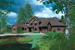 Mountain House Plan Front of House 011S-0157
