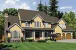 Country French House Plan Front of House 011S-0158
