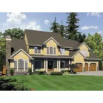 Country House Plan Front of House 011S-0158