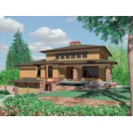 Mountain House Plan Front of House 011S-0160