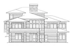 Luxury House Plan Rear Elevation - Donnel Point Luxury Home 011S-0160 - Shop House Plans and More