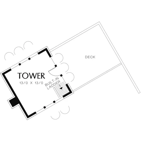 Italian House Plan Third Floor - Corona del Mar Luxury Home 011S-0166 - Shop House Plans and More