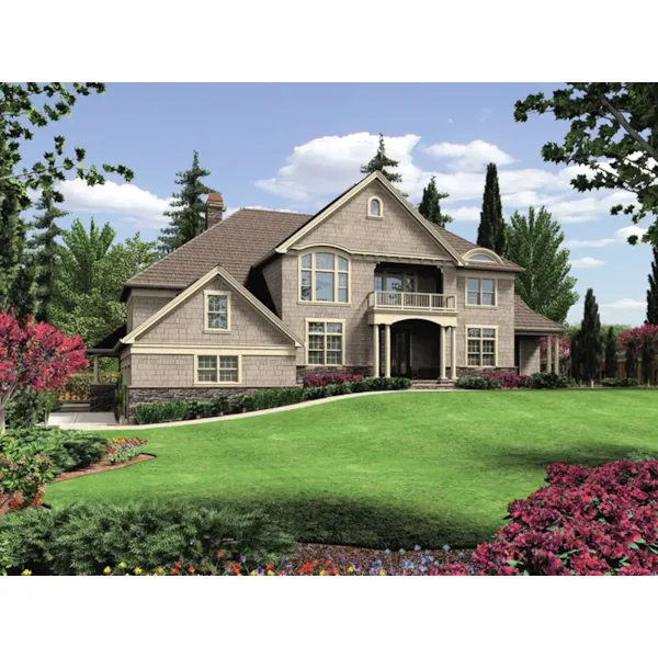 Luxury House Plan Front of Home - Cheshire Cove Luxury Home 011S-0167 - Shop House Plans and More