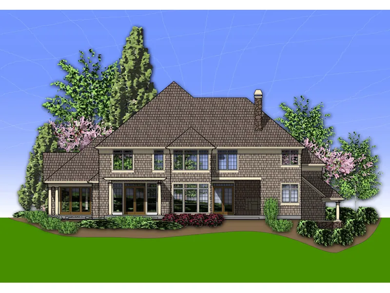 European House Plan Color Image of House - Cheshire Cove Luxury Home 011S-0167 - Shop House Plans and More