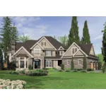 Traditional House Plan Front of Home - Jackson Cove Luxury Home 011S-0172 - Shop House Plans and More