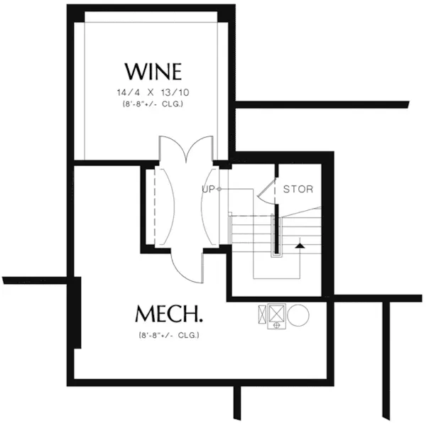 Traditional House Plan Lower Level Floor - Jackson Cove Luxury Home 011S-0172 - Shop House Plans and More