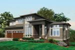 Prairie House Plan Front of House 011S-0174