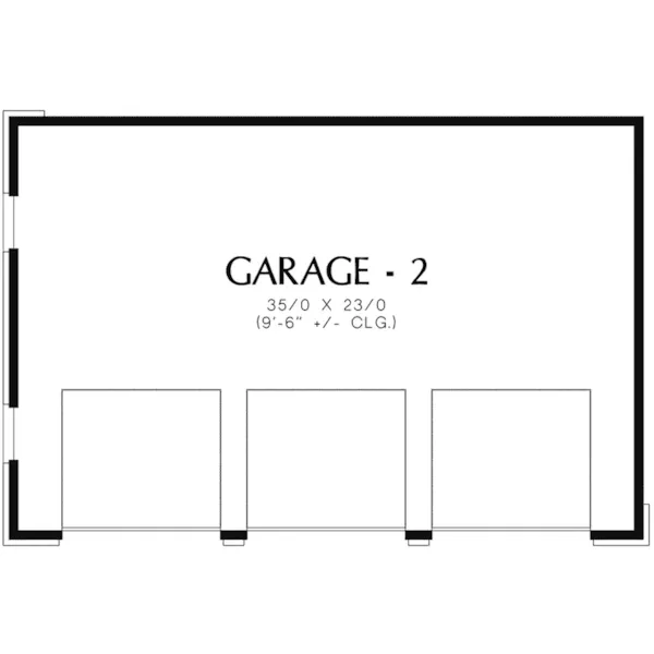 Traditional House Plan Garage Floor Plan - Hearst Luxury Home 011S-0175 - Shop House Plans and More