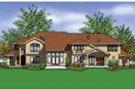 Contemporary House Plan Rear Photo 01 - Tuscany Luxury Home 011S-0176 - Shop House Plans and More