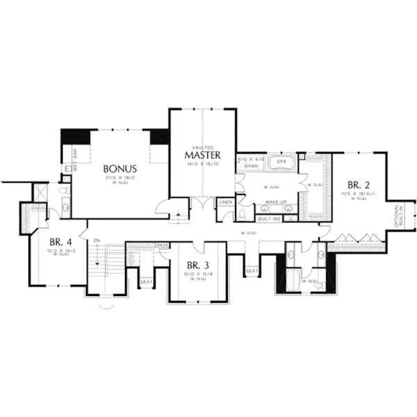 English Cottage House Plan Second Floor - Elton Manor Luxury Home 011S-0177 - Shop House Plans and More