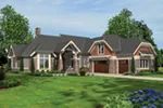 Cabin & Cottage House Plan Front of Home - Carwine Luxury Home 011S-0181 - Shop House Plans and More