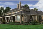 Country French House Plan Rear Photo 02 - Casado Luxury European Home 011S-0182 - Shop House Plans and More
