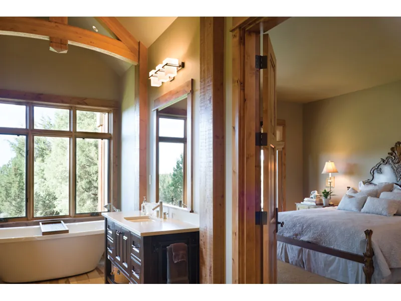 Shingle House Plan Master Bathroom Photo 02 - Montelle Hill Luxury Home Plans with Two Master Suites