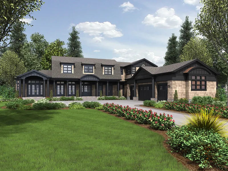 Luxury House Plan Front Photo 02 - Cornwall Bay Luxury Home 011S-0189 - Search House Plans and More