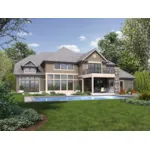 Country House Plan Rear Photo 05 - Bronson Point Luxury Home 011S-0190 - Shop House Plans and More